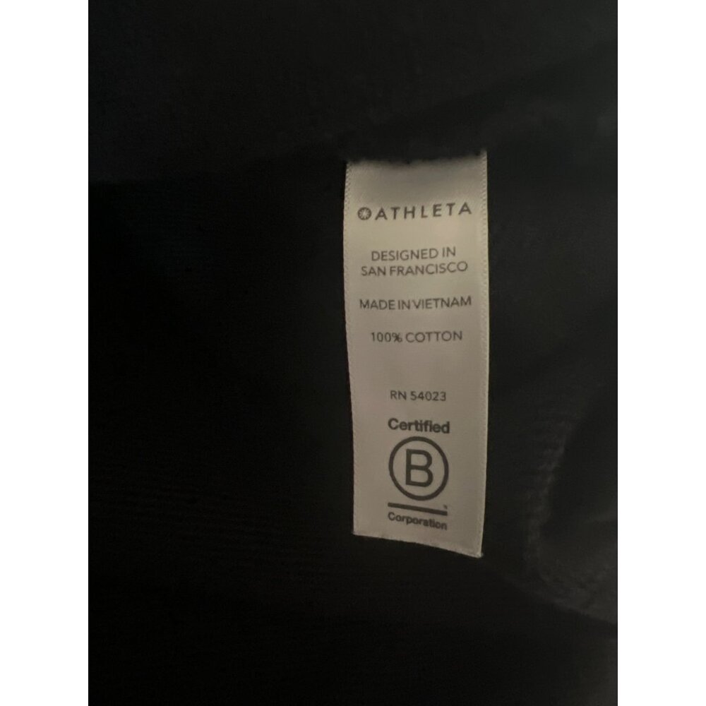 Athleta Yogi Oversized Black Hoodie With Side Slits - Picture 7 of 7